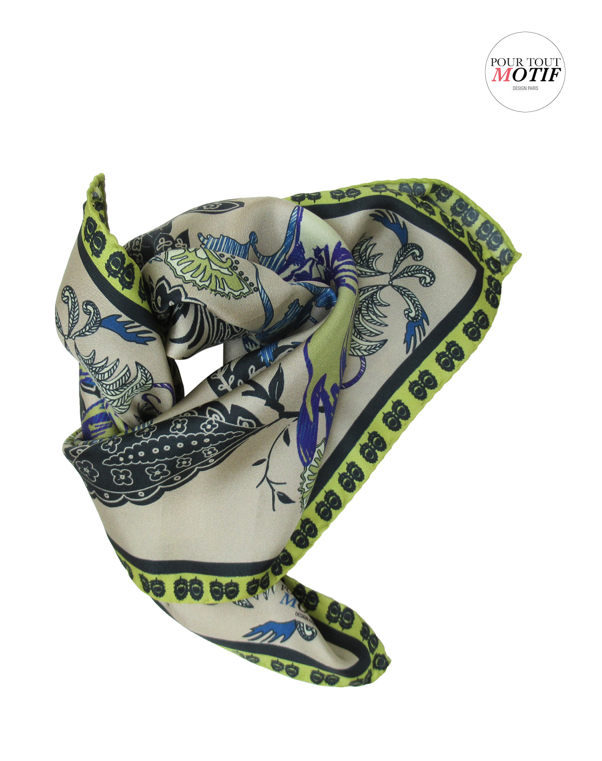 Voyou en soie 45cm couleur ivoire